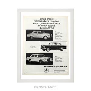 🔴 Mercedes-Benz Antique Vintage Newsprint Ad - Cars French
